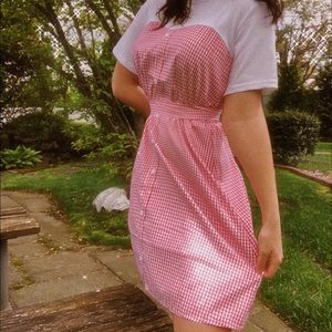red gingham picnic dress